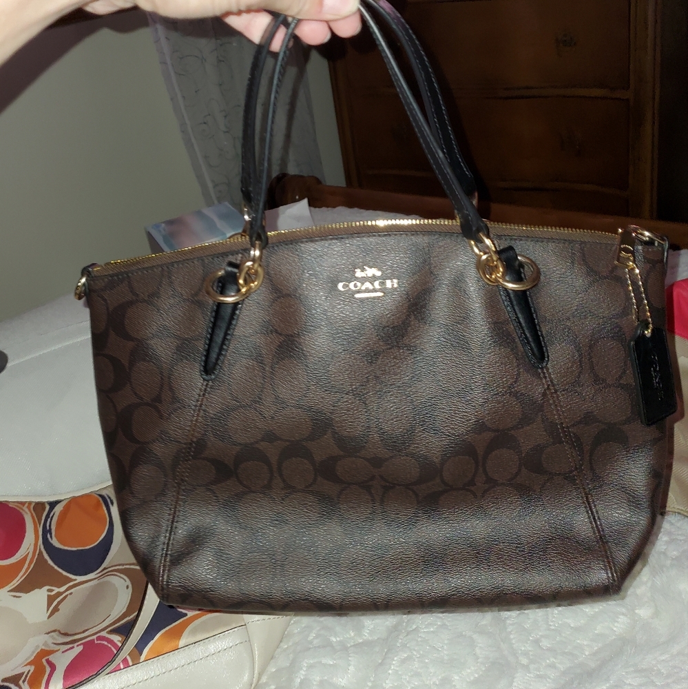 Authentic Coach signature bag purse satchel